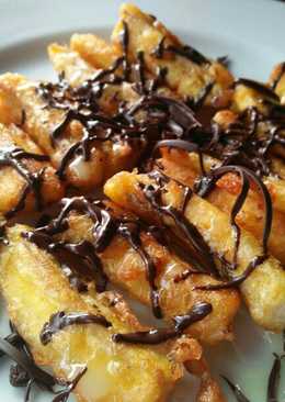 Pisang krispy coklat susu