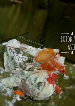 Botok (pepes) Telur Asin #Dandelion