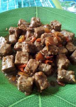 Tempe orek dadu rasa daging