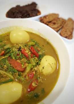 Gulai daun labuh (bumbu iris)