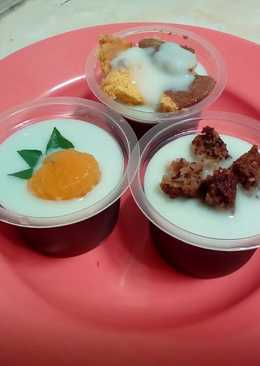 Silky pudding chocolate with vla vanila