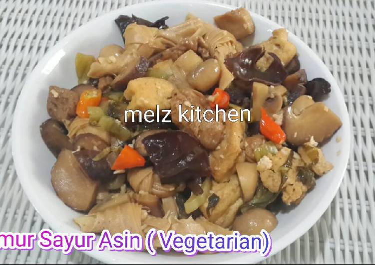 gambar untuk cara membuat Jamur Masak Sayur Asin (Vegetarian)