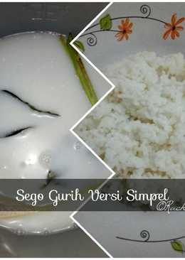 Sego Gurih (Nasi Gurih) Simpel lhoooo -magicom-