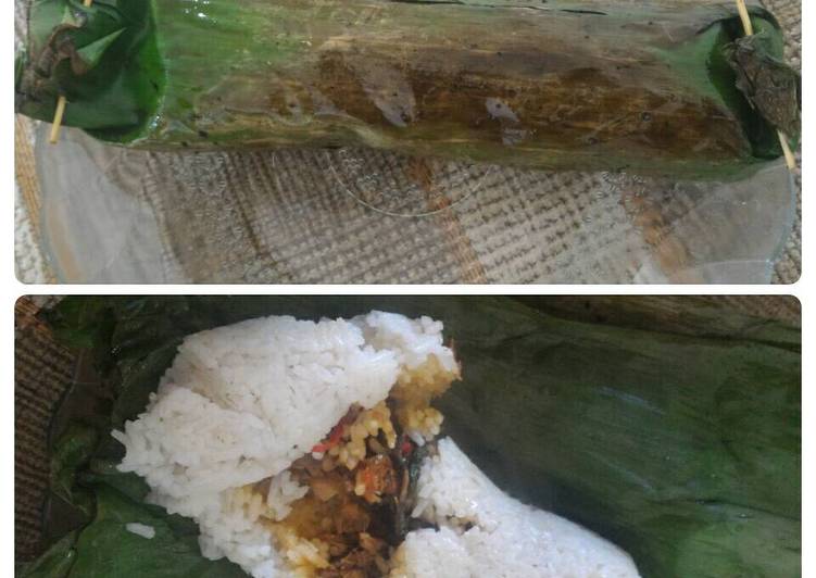 gambar untuk cara membuat Nasi bakar Tuna dan jamur kancing