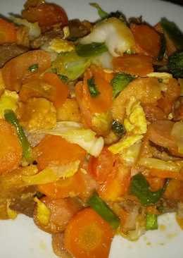 Capcay Goreng Bakso Sosis