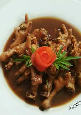 Ceker Saos Tiram, Masakan Sederhana