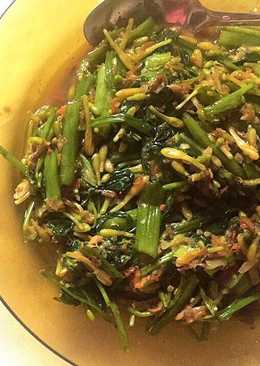 Tumis kangkung mix bunga pepaya