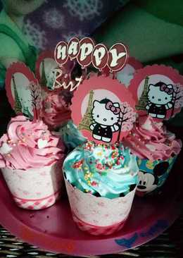 Cupcake kukus coklat (no mixer)