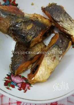 Ikan bandeng goreng presto