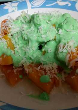 Labu kukus saus pandan