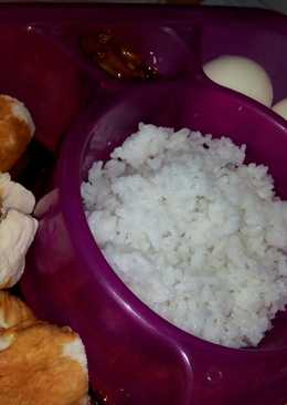 Ayam dadu telur ayam (Diet rendah minyak)