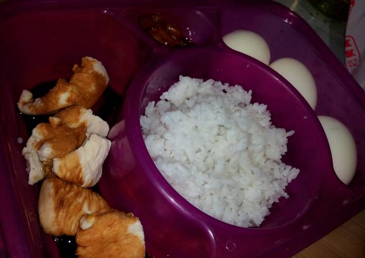 resep masakan Ayam dadu telur ayam (Diet rendah minyak)