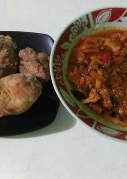 Ayam kriuk saus sayur