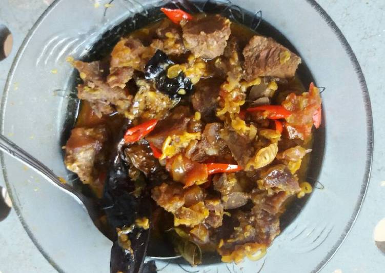 cara membuat Daging kecap pedas