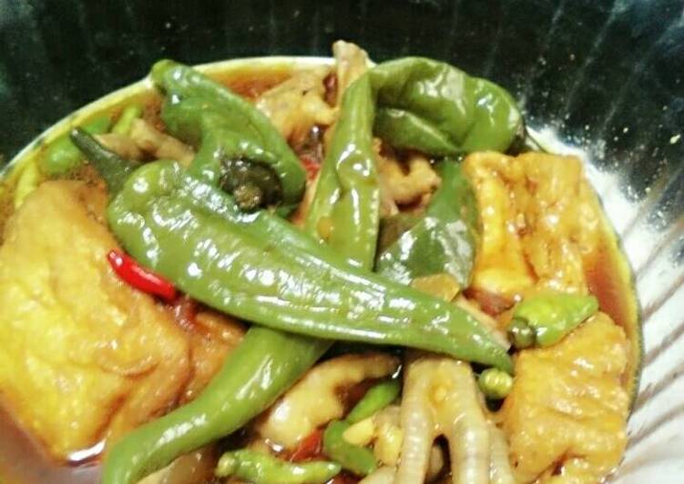 gambar untuk resep makanan Semur cabe ijo,kaki ayam,tahu ekstra hot