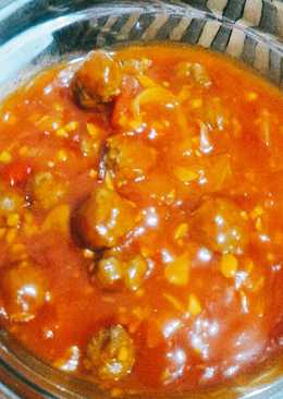Bola Daging Pedas Manis Super Simpel
