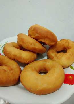 Donat empuk, anti gagal tanpa telur sangat simple