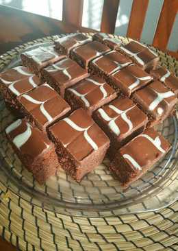 Brownies coklat Kukus Putih Telur ibu restu