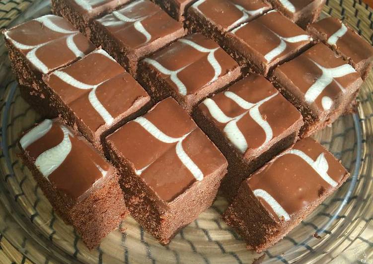 gambar untuk resep Brownies coklat Kukus Putih Telur ibu restu