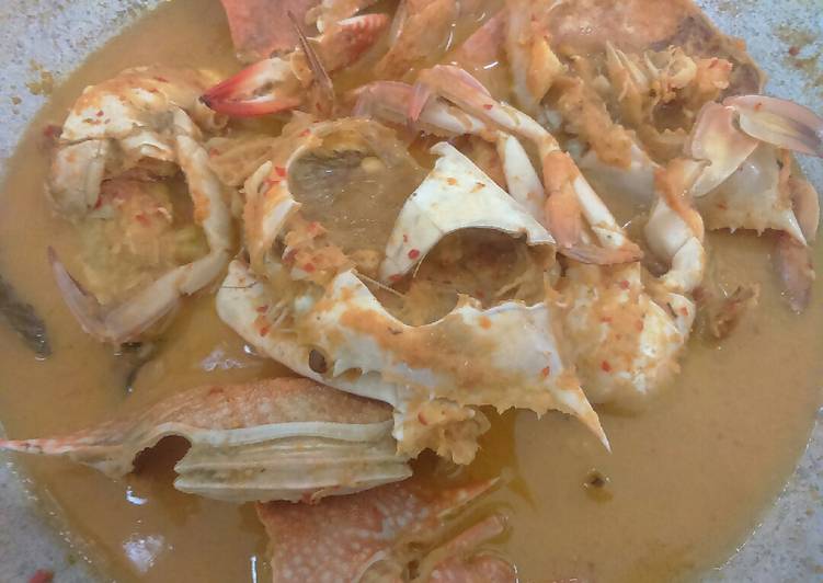 cara membuat Gulai Kepiting