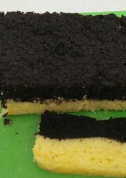Chess cake brownis kukus no mixer