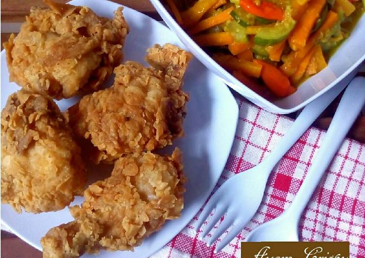 gambar untuk resep makanan Ayam Crispy dengan Tepung Bumbu Homemade No MSG