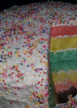 Rainbow Cake kukus