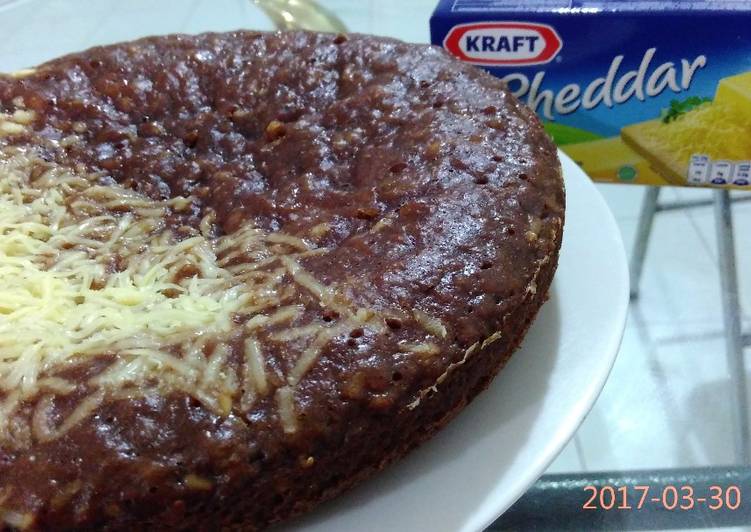 gambar untuk cara membuat Banana Chocolate Cheese Cake - Rice Cooker