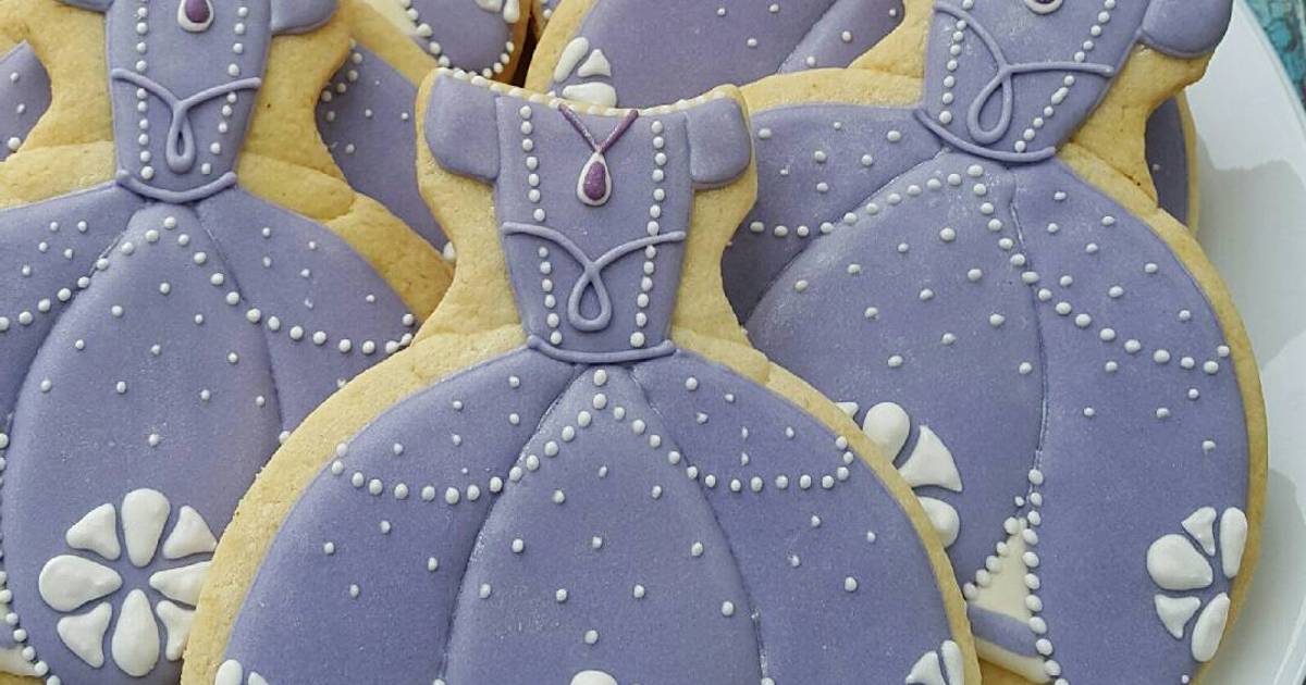 Resep Tutorial : Sofia the First Cookies