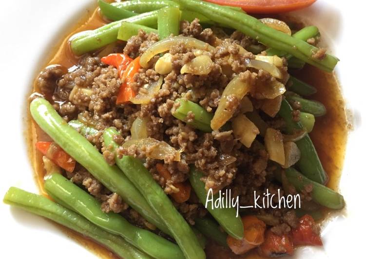 Resep Tumis Buncis Daging Giling