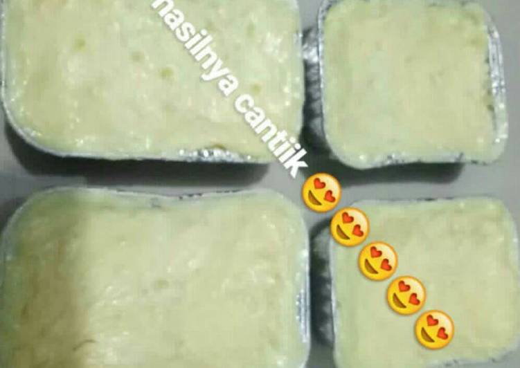 cara membuat Puding Roti Pisang