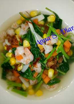 Sayur Bayam Mix Wortel, Jagung Manis & Udang