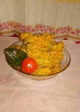 Ceker pedas bumbu kuning lengkap