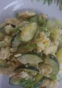 Orak arik telur dan zucchini