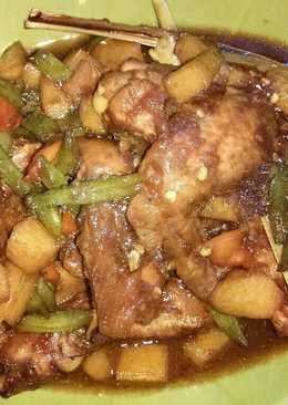 Ayam kecap kentang buncis