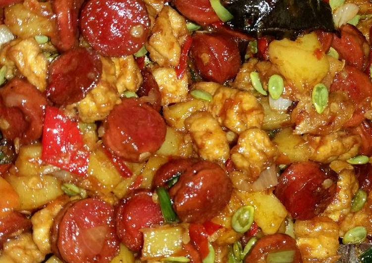 resep makanan Oseng tahu tempe sozis