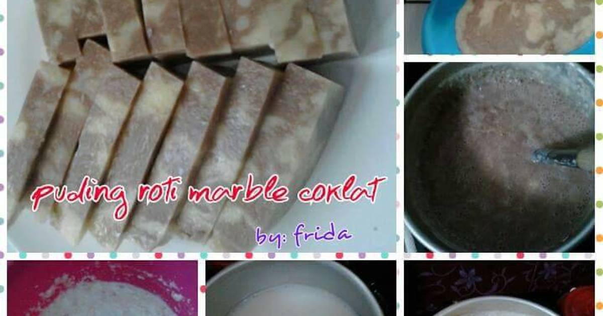 28 resep puding roti marble coklat enak dan sederhana