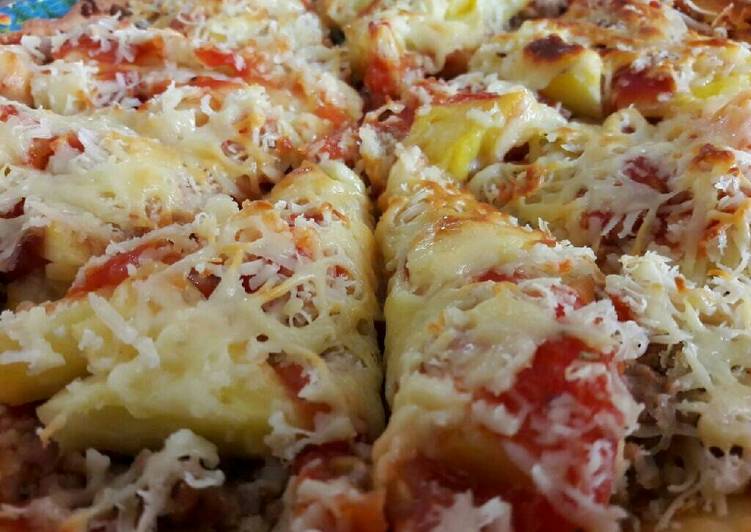 resep makanan Pizza home made (dengan toping seafood)