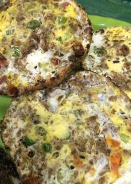 Serabi Telur Oncom Topping Cabe Rawit Pedas