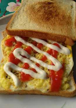 Roti panggang telur keju super gampil