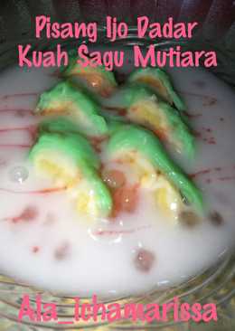 Pisang Ijo Dadar Kuah Sagu Mutiara