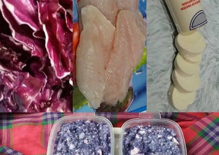 gambar untuk resep Ikan Kakap Merah + Tofu + Kubis Ungu MPASI