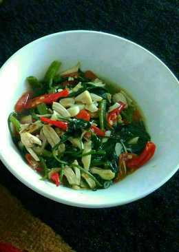 Tumis Kangkung Ayam Suwir