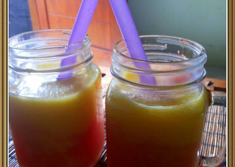 cara membuat Mix fruit juice