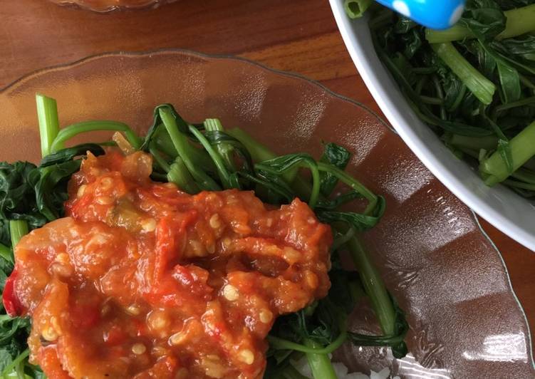 Resep Plecing Kangkung Oleh Giandi