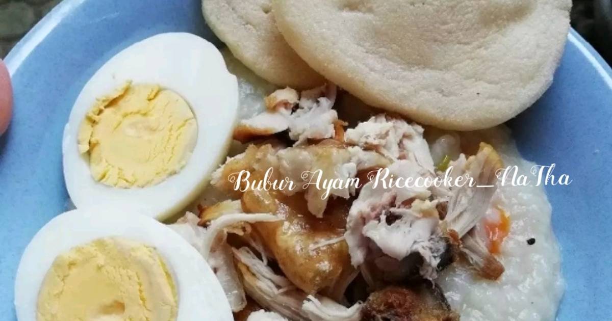 204 resep bubur ayam ricecooker enak dan sederhana - Cookpad