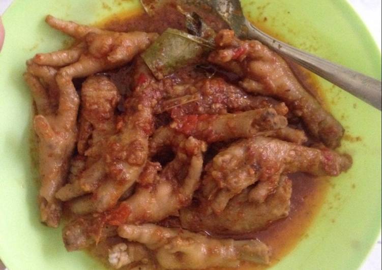 resep lengkap untuk Ceker Pedas Setan ??