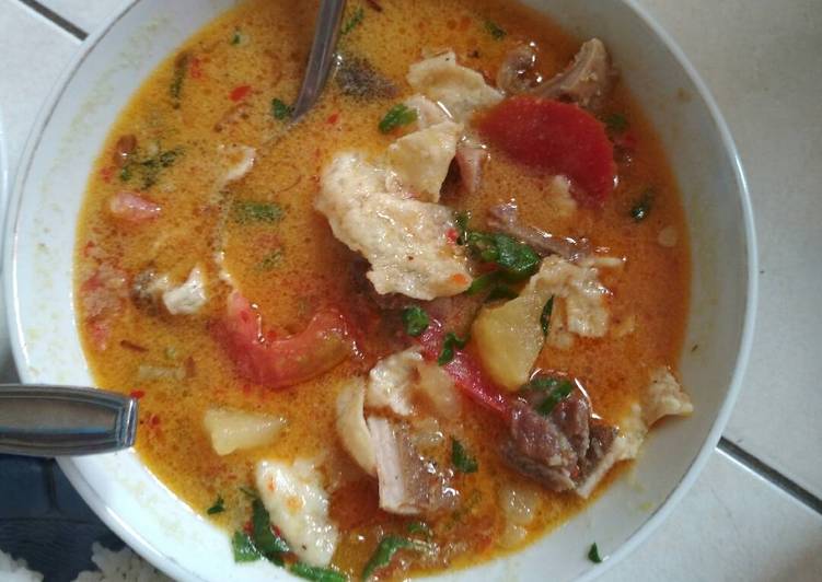 cara membuat Soto betawi (daging)