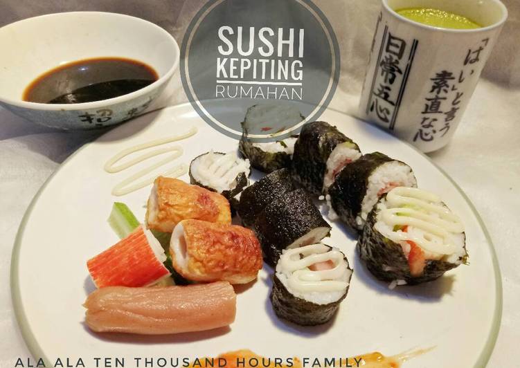 resep lengkap untuk Sushi Rumahan ala2 resto