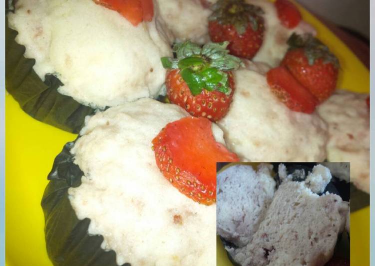 resep masakan Strawberry steamed buns (toddler snack) 1y+